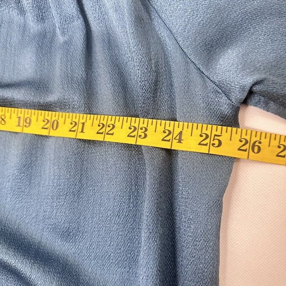 Massimo Dutti Dress Womens US 6/8 Green Silk Blend Long Shirt Limited Ed… - Picture 9 of 11